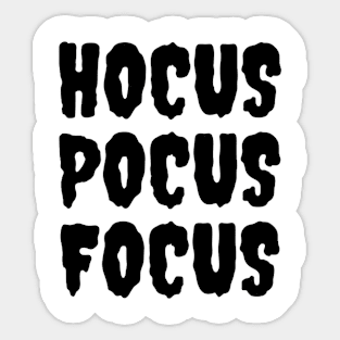 “Hocus Pocus Focus” Halloween Quote Design | Halloween Spirit | Halloween Decor Sticker